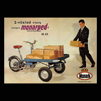 MONARK - Lastmoped Monark Transport-Monarped Varberg - Vykort A5