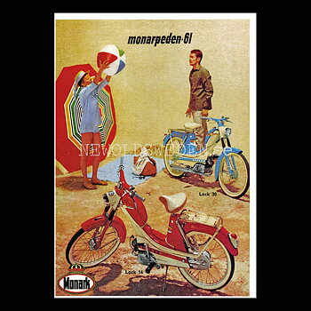 MONARK Monarped  1961 Varberg - Vykort A5 - Vykort A5