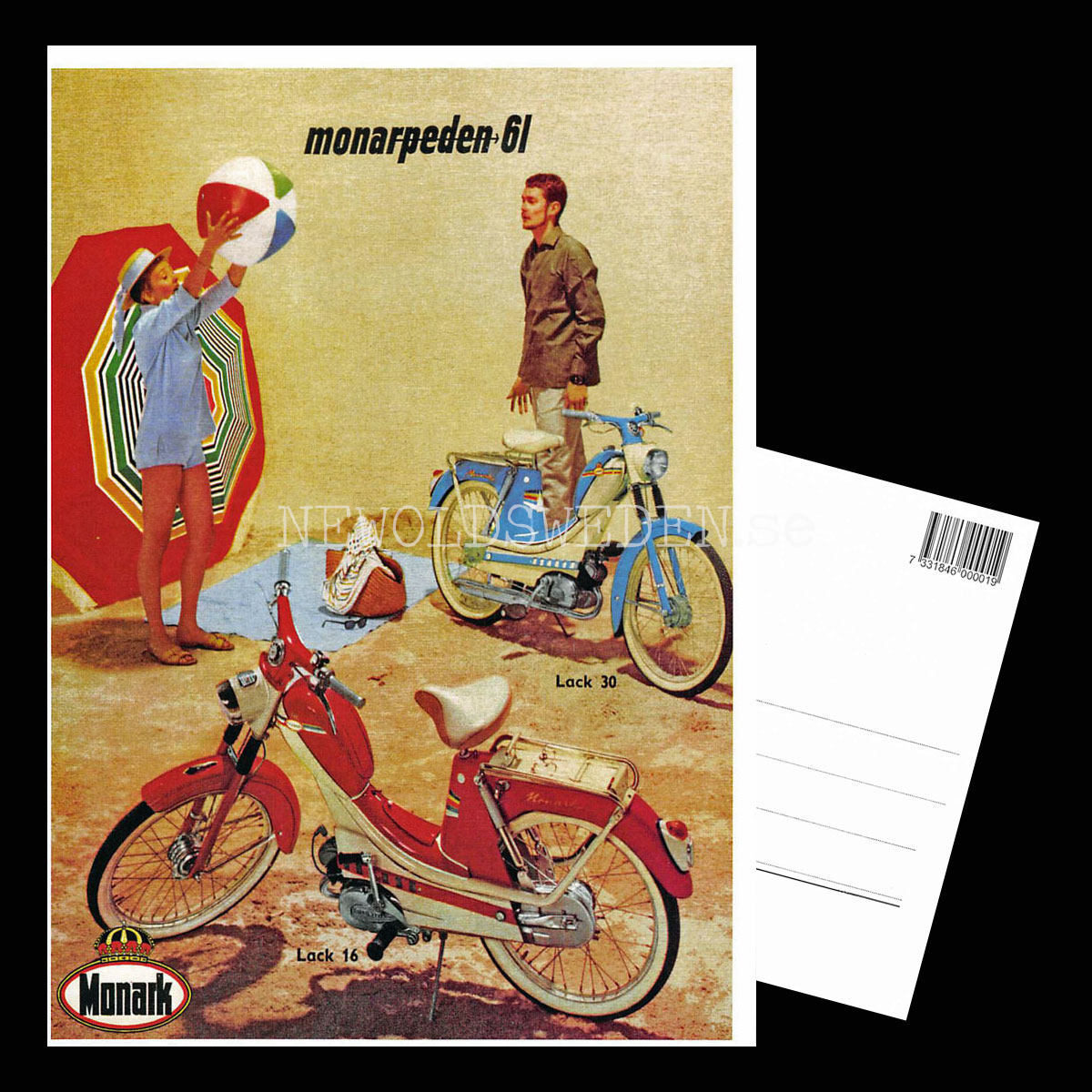 MONARK Monarped  1961 Varberg - Vykort A5 - Vykort A5 - 3