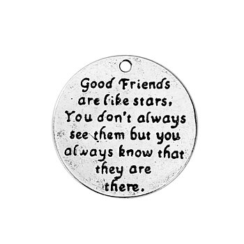 Charm  "Good friends are like stars....."