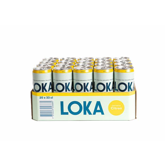 Mineralv. Loka Citron 33cl sle