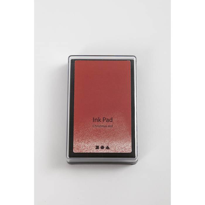 Stämpeldyna 9x6cm  julröd