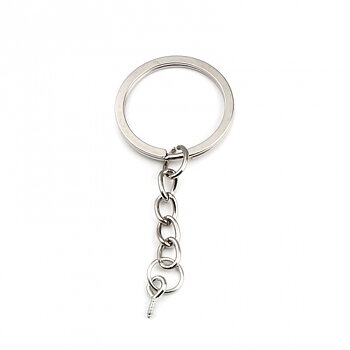 Key clasp ring  Key 27mm  + chain