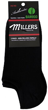 3-Pack Millers Sneaker Bambu