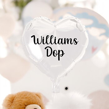 Ballong med valfritt namn - "Dop"