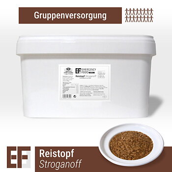 Convar Notfallnahrung | Reis Stroganoff | Gefriergetrocknete Nahrung | Mahlzeitenpaket | 4000g