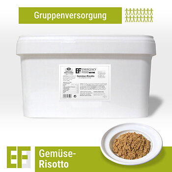 Convar Notfallnahrung | Gemüserisotto | Gefriergetrocknete Nahrung | Mahlzeitenpaket | 4000g