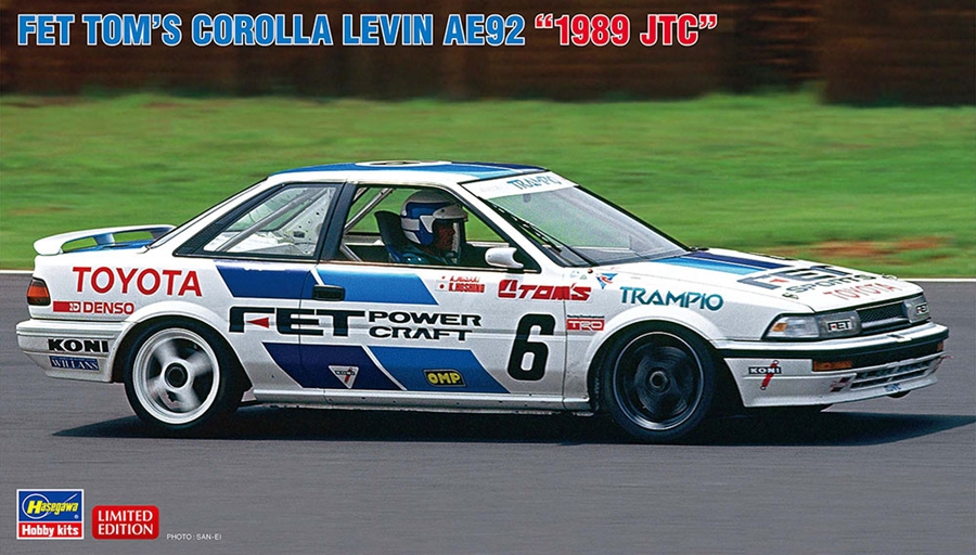 1/24 FET TOM’S COROLLA LEVIN AE92 “1989 JTC”