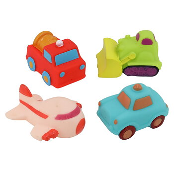 Badleksak, Trafik 4-Pack - Rätt Start