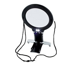 LED Neck & Desk Magnifier(Inbuilt 6x mini lens)