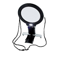 LED Neck & Desk Magnifier(Inbuilt 6x mini lens)