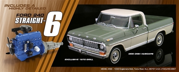 1/25 1970 Ford F-100 Custom Shortbed Pickup - 2