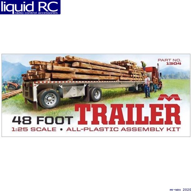 1/25 48 Flatbed Trailer w/Cambered Deck