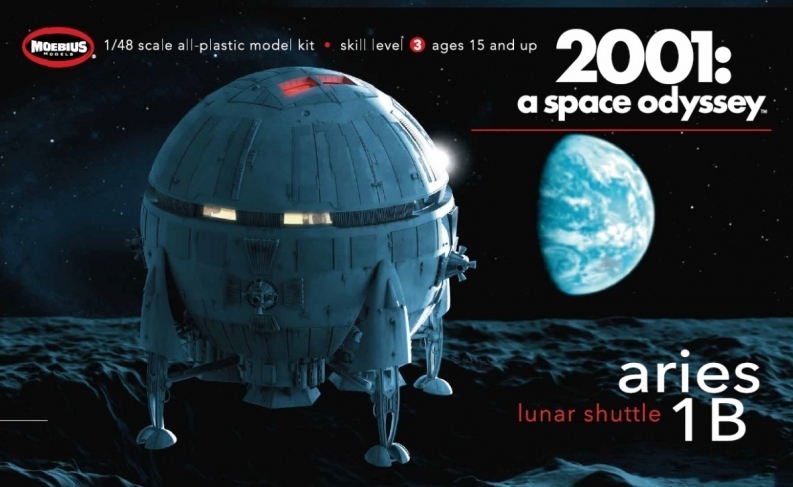 1/48  A Space Odyssey Aries 1B - Lunar Carrier Vehicle 35 CM DIAM.