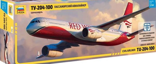 1/144 Tupolev TU - 204-100 - incl. Stand
