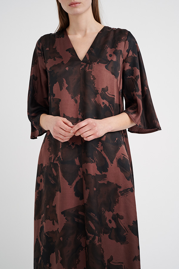 InWear - Ridal Yen Dress Brown Structure Wall - 4