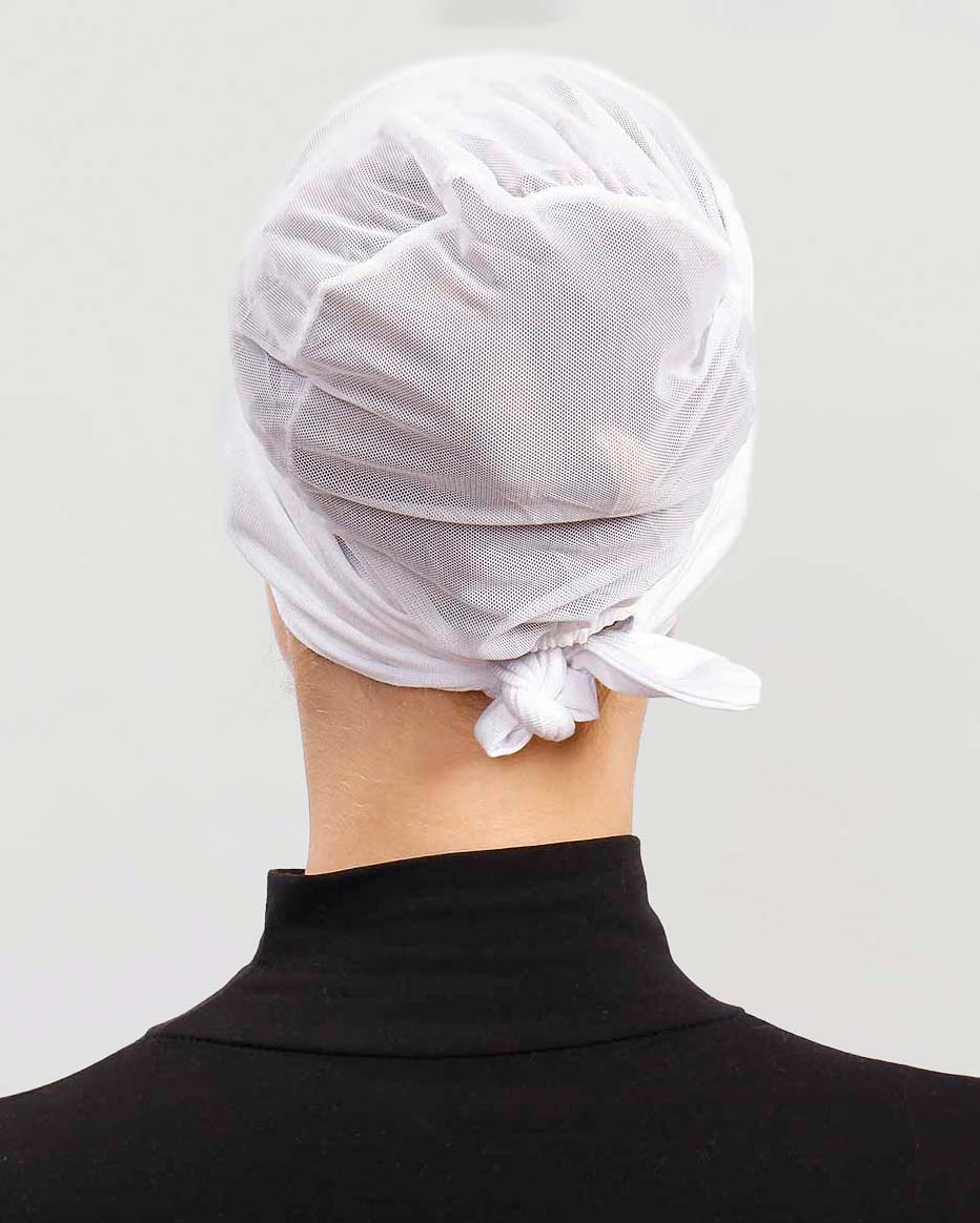 Underscarf - Breathable Tie-back - White - 3