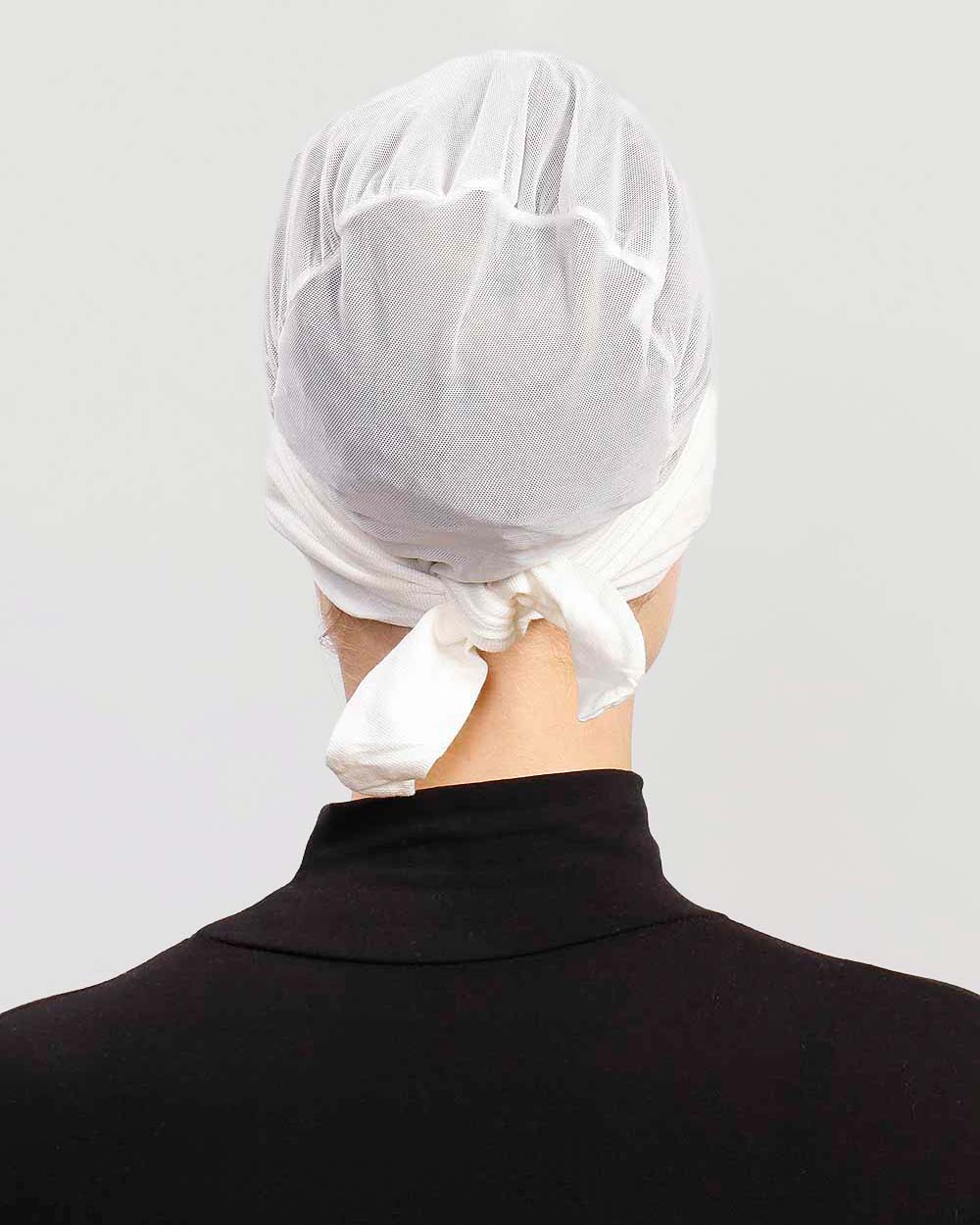 Underscarf - Breathable Tie-back - Off-White - 3