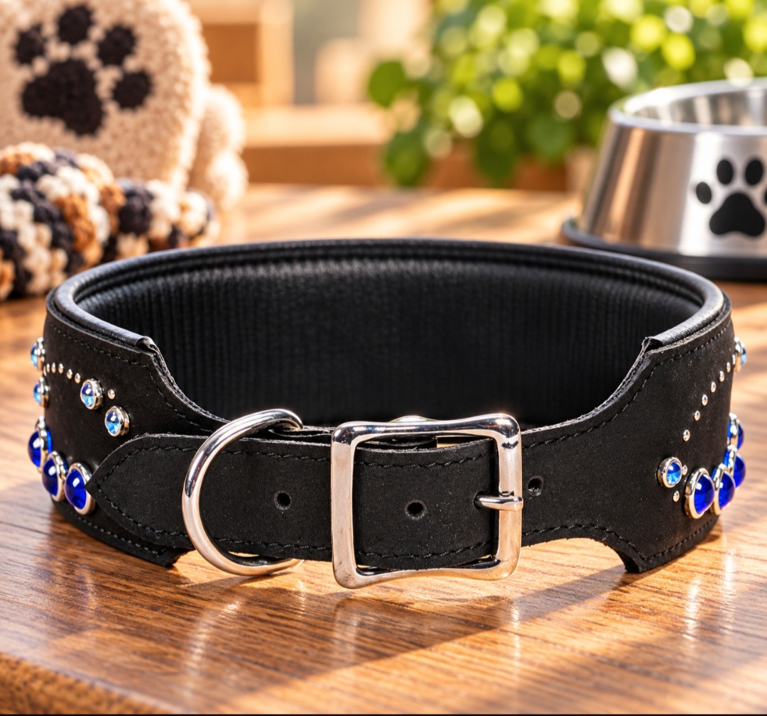 Halsband blåa stenar - 3