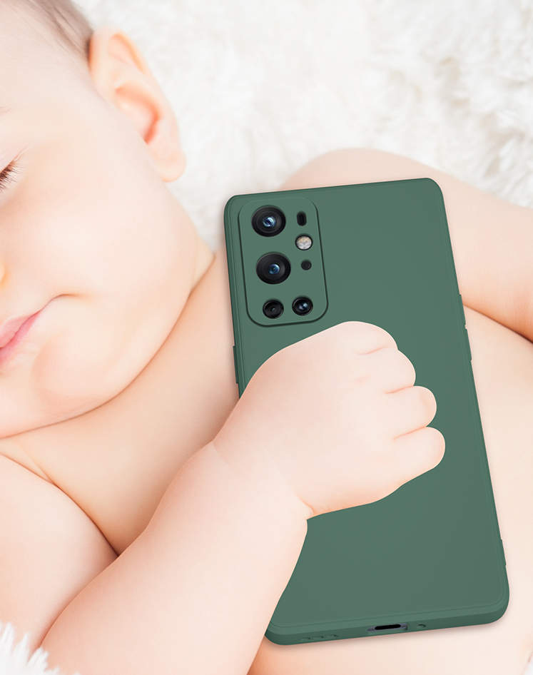 OnePlus 9 Pro - Silicone Case Microfiber  - 14