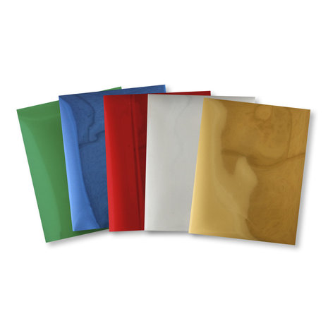 Metallic Transfer Foil Sheets 5x4 Inch Basic Colors 5st, Scrapbook Adhesives - 2