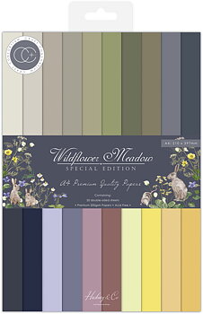 Wildflower Meadow Special Edition A4, Cardstock Paper Pad, Craft Consortium