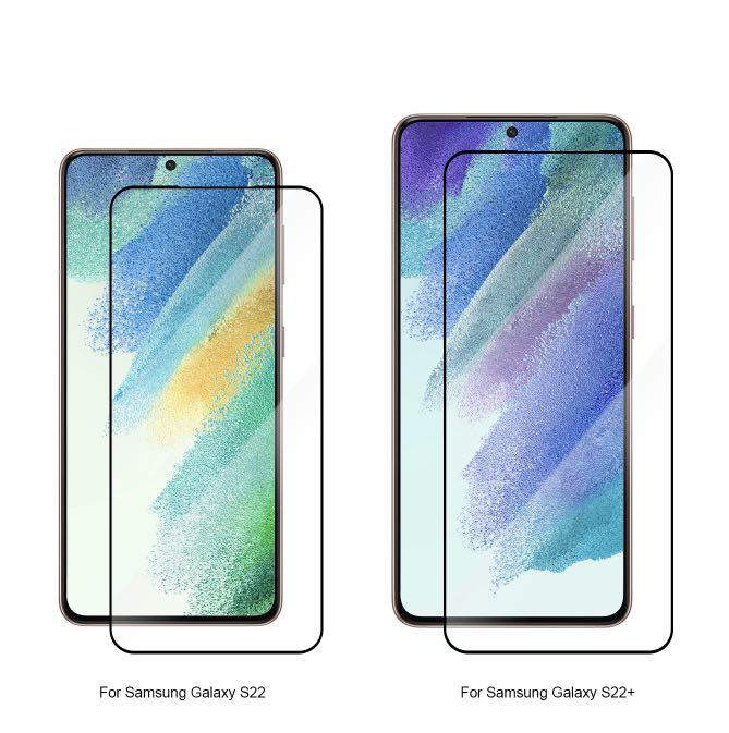 Samsung Galaxy S22/S22 plus - Heltäckande härdat glas/Skyddsglas