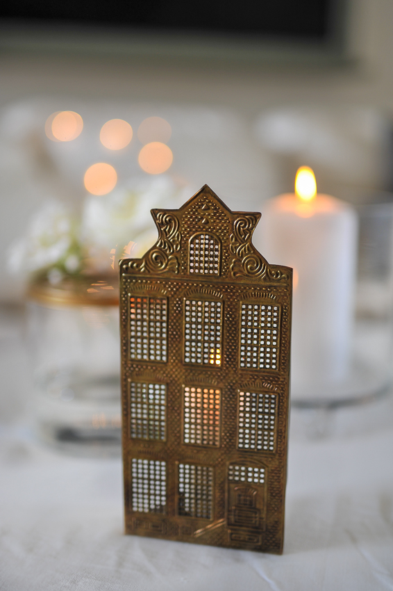 Candle holder - House - House facade - 9x12 cm - 2