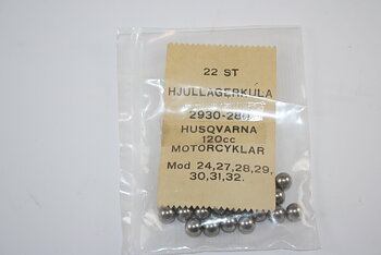 Kit Hjullagerkuler Husqvarna 120 cc Modell 24,27,28,29,30,31,32 22 stk.