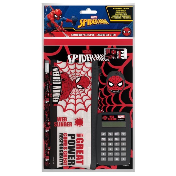 Spiderman Marvel Skolset Miniräknare
