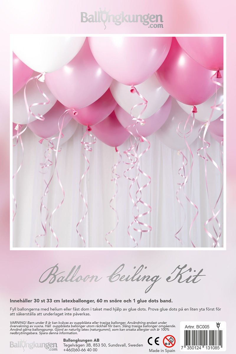 Ballongkit Takdekoration Baby Pink - Ballongkungen - 2