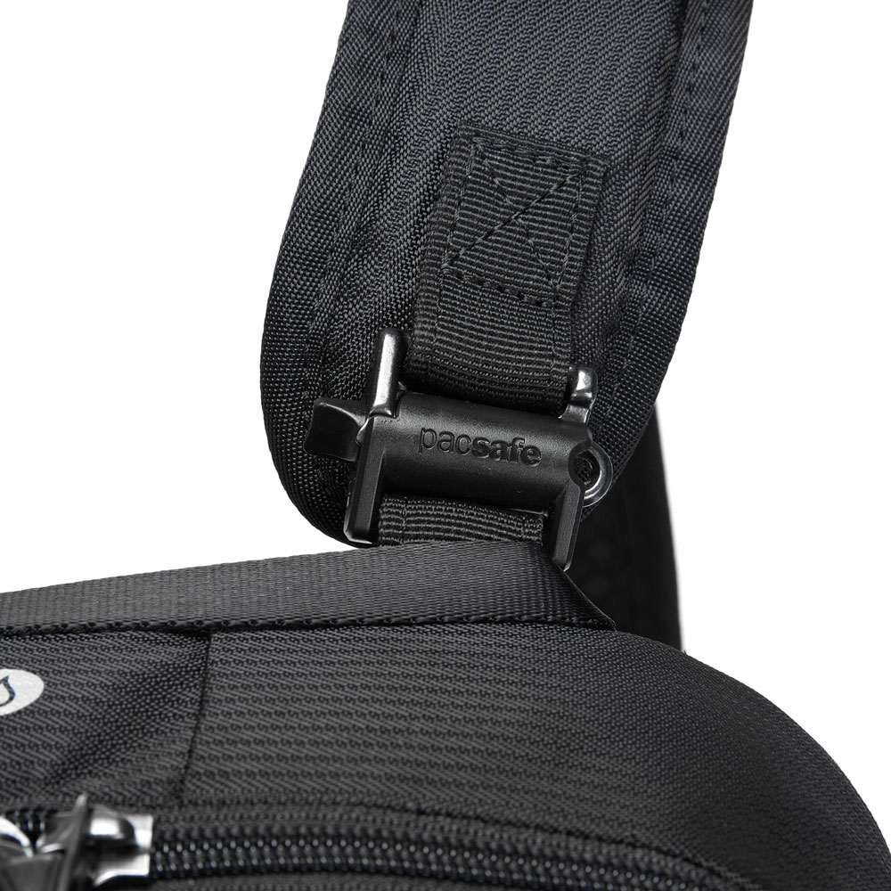 Stöldsäker ryggsäck - PACSAFE Vibe 20 Econyl Anti-Theft Backpack Black - 8