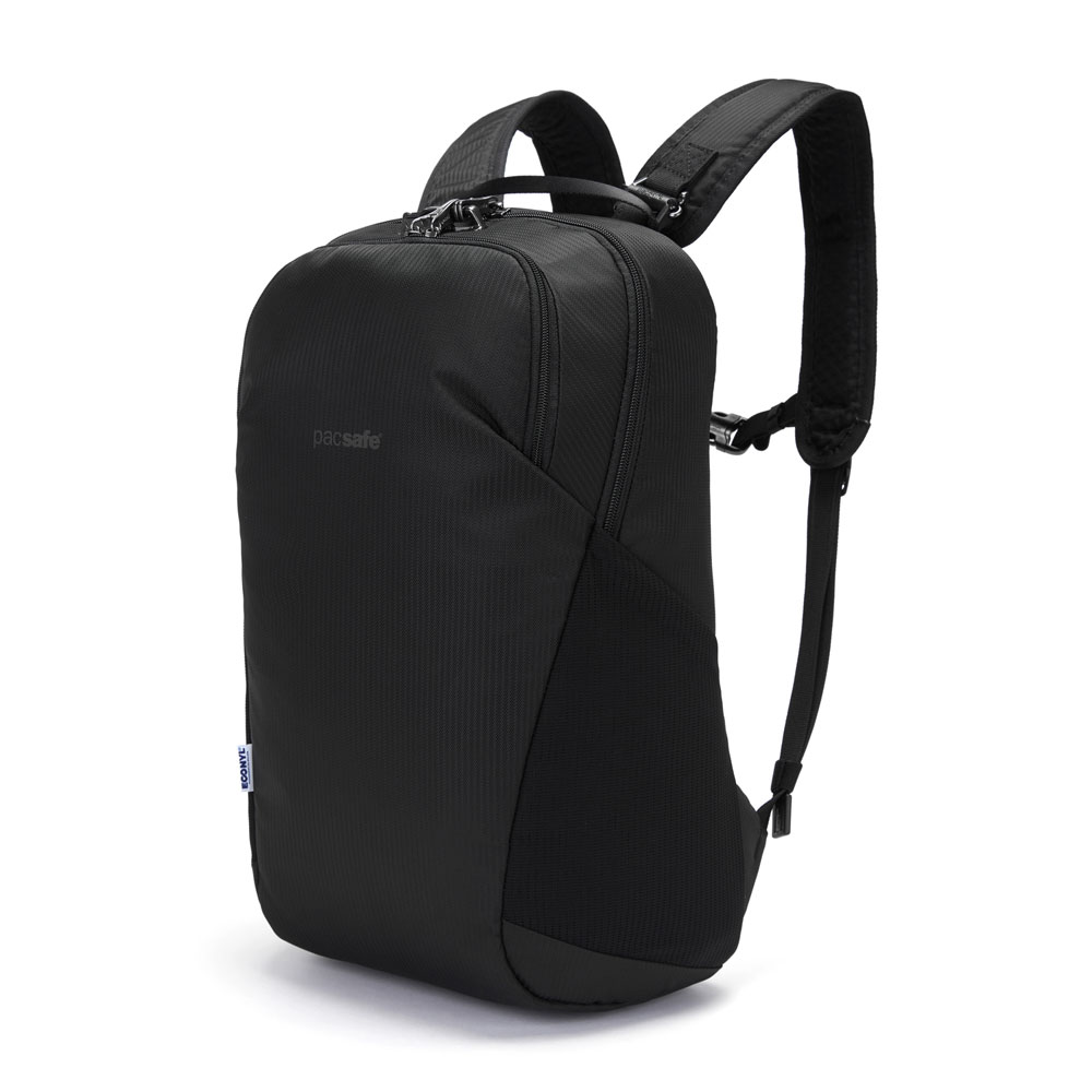 Stöldsäker ryggsäck - PACSAFE Vibe 20 Econyl Anti-Theft Backpack Black - 2