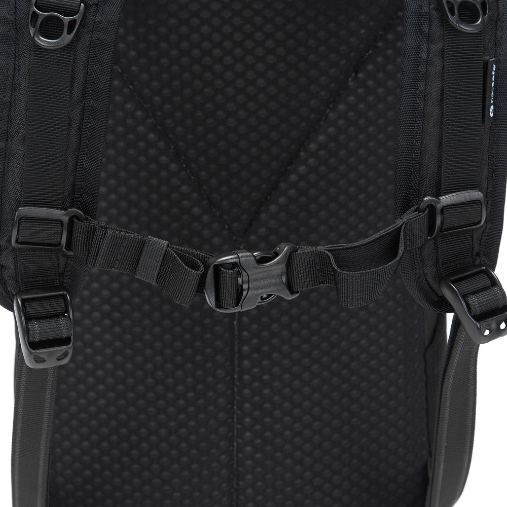 Stöldsäker ryggsäck - PACSAFE Vibe 20 Econyl Anti-Theft Backpack Black - 7