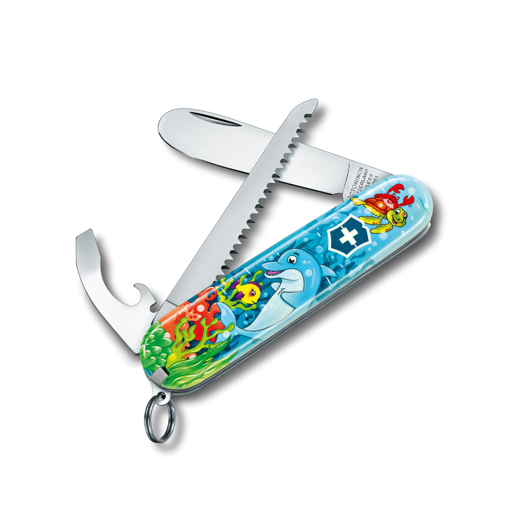 Fickkniv för barn - VICTORINOX My First Victorinox Children Set Dolphin Edition