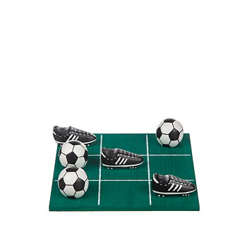 Presentförpackning Tre i rad fotboll 