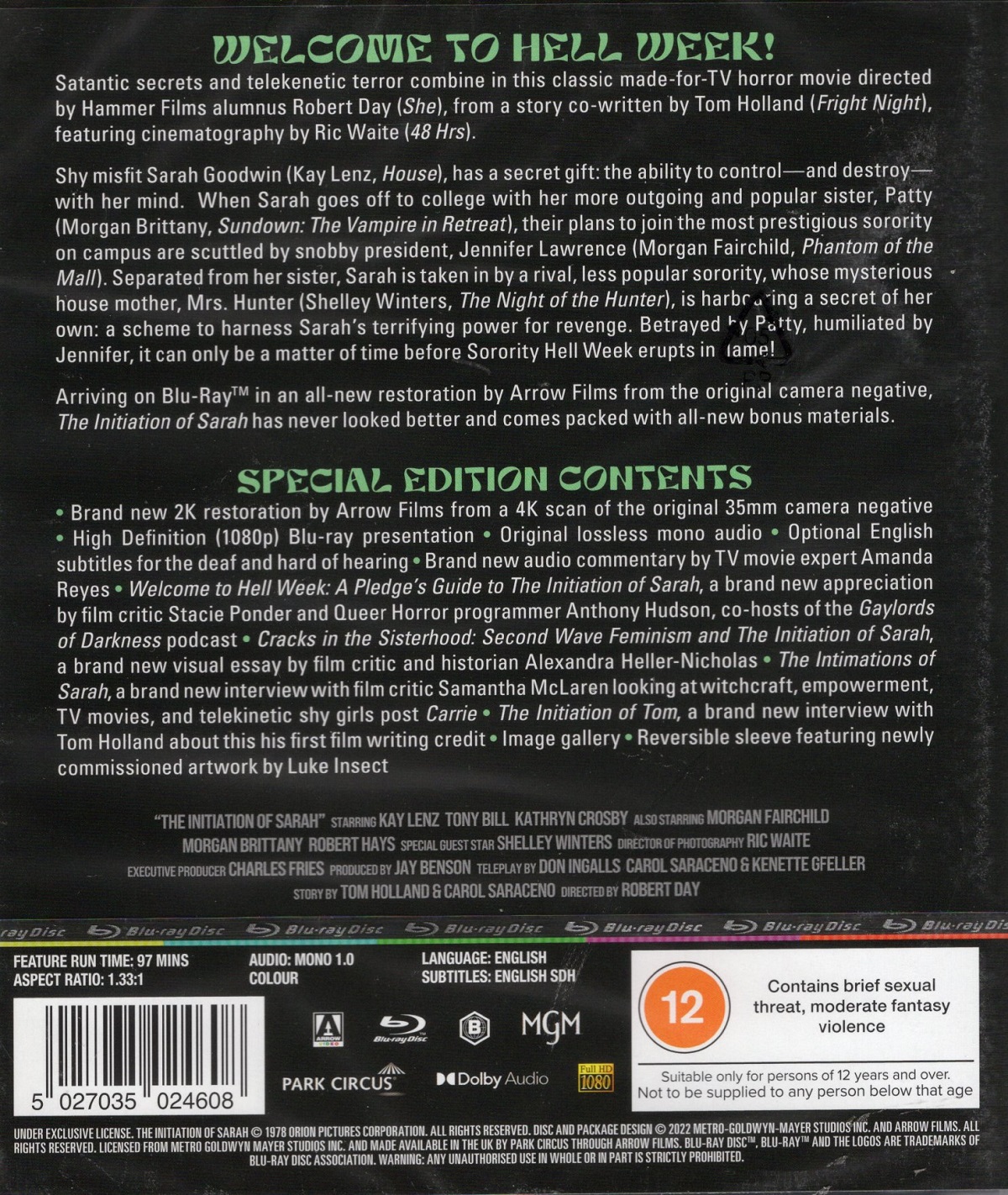 Initiation of Sarah (ej svensk text) (Blu-ray) - 2