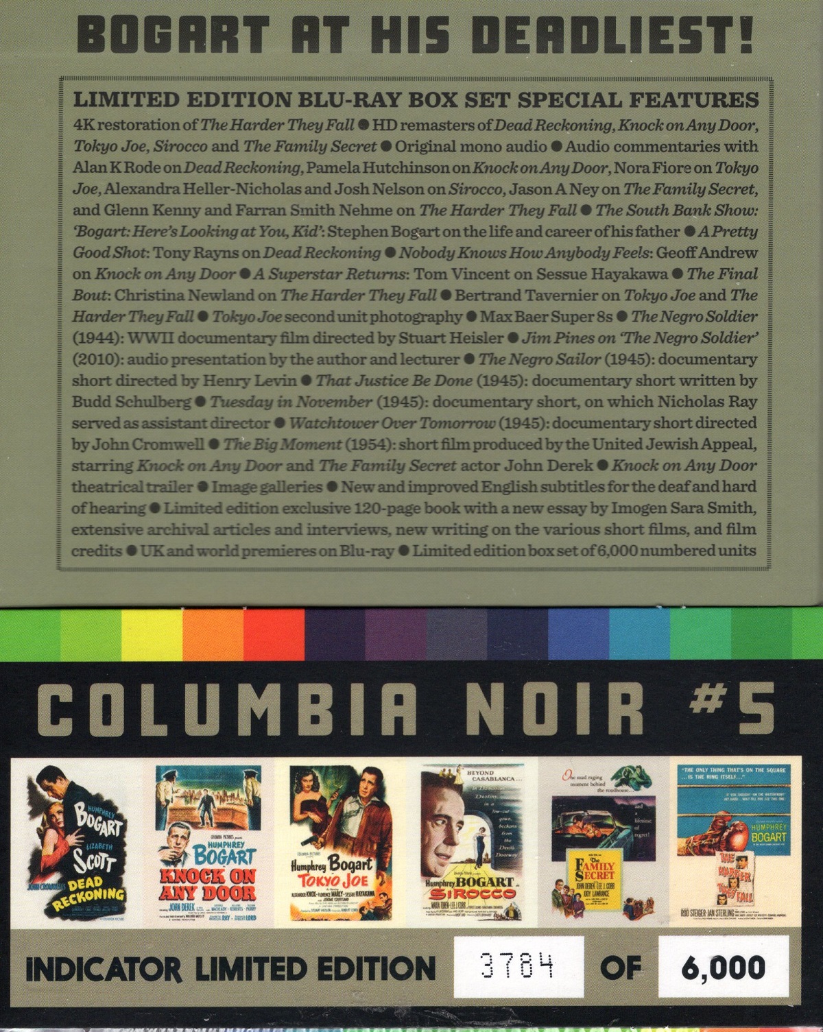 Columbia Noir Volume 5 - Humphrey Bogart Limited Edition (ej svensk text) (Blu-ray) - 2