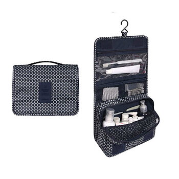 Hanging Handbag / Travel Bag - Blue White Star