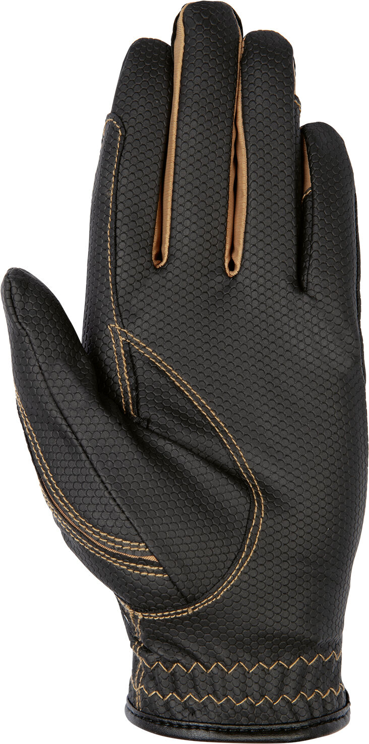 RIDHANDSKAR FASHION SVART/SAND - 2