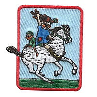 Fabric patch Pippi Longstocking