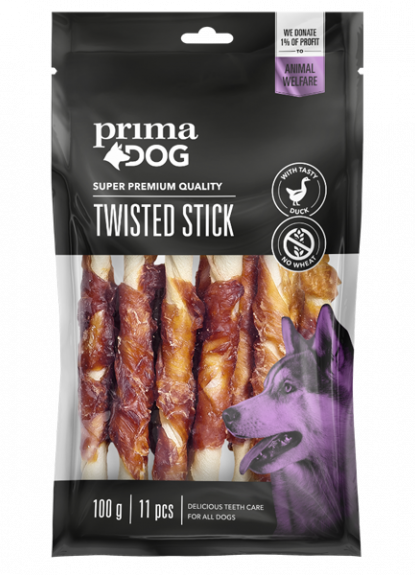 PrimaDog Tuggpinne med Anka (100 g eller 400 g)