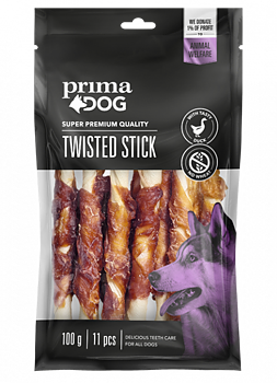 PrimaDog Tuggpinne med Anka (100 g eller 400 g)