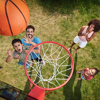 BERG Baskekkorg till studsmatta - dubbelsidig