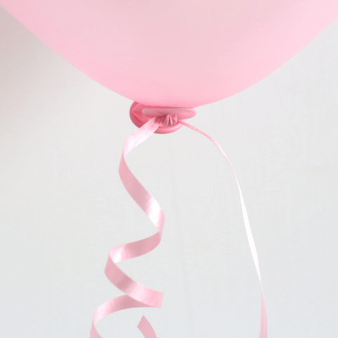 Ballongförslutare | 100-pack | Ljusrosa