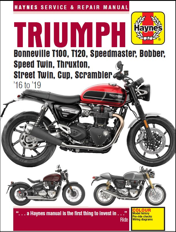 Haynes reparationshandbok 900 1200 Bonneville Scrambler 2016-19
