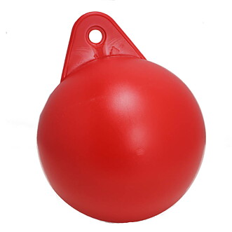Flöte rund röd 8"