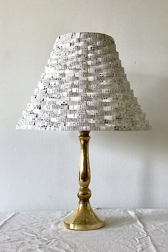 SÅLD Lampskärm #3 Mässing liten