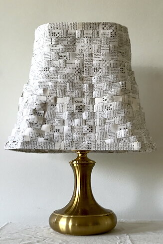 SÅLD Lampskärm #4 Mässing bullig 