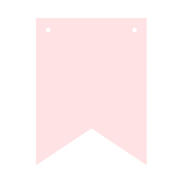 Flaggvimpel DIY - Rosa 